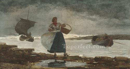 Inside The bar Realism marine painter Winslow Homer Oil Paintings
